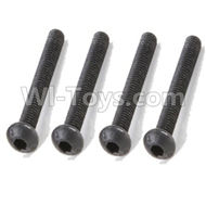 HuanQi 727 Parts-90-09 F5233 Inner-Hexagon haft-round head screws(8pcs)-M3X25mm,HuanQi 727 Rc Car Spare Parts Replacement Accessories,HQ727 HQ 727 1:10 Scale BRUSHED RC Racing Truck Parts rc off-road car Parts,Truck Car Parts