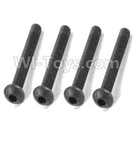 HuanQi 727 Parts-90-10 F5234 Inner-Hexagon haft-round head screws(8pcs)-M3X30mm,HuanQi 727 Rc Car Spare Parts Replacement Accessories,HQ727 HQ 727 1:10 Scale BRUSHED RC Racing Truck Parts rc off-road car Parts,Truck Car Parts