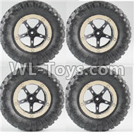 JJRC Q15 Car parts-02-01 Whole wheel unit(1pcs),JJRC Q15 RC 4WD Rock Crawler Spare parts Accessories,JJRC Q15 1:14 4WD High Speed Buggy Parts