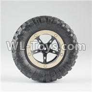 JJRC Q15 Car parts-02-02 Whole wheel unit(4pcs),JJRC Q15 RC 4WD Rock Crawler Spare parts Accessories,JJRC Q15 1:14 4WD High Speed Buggy Parts