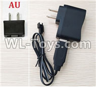 JJRC Q15 Car parts-04-03 USB Charger and convert charger-Australia Version Plug,JJRC Q15 RC 4WD Rock Crawler Spare parts Accessories,JJRC Q15 1:14 4WD High Speed Buggy Parts