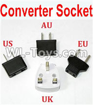 JJRC Q15 Car parts-04-05 Standard Adapter Universal Converter Socket(You can choose AU,US,EU,UK Version),JJRC Q15 RC 4WD Rock Crawler Spare parts Accessories,JJRC Q15 1:14 4WD High Speed Buggy Parts