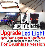 JJRC Q39 Upgrade Front and Rear light assembly-Can only be used for Upgrade Brushless version,Plug is Black,JJRC Q39 Parts,JJRC Q39 highlander Parts