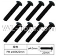 JJRC Q39 screws Parts-W12077 Cross head machine screws(8pcs)-4.0X10mm,JJRC Q39 Parts,JJRC Q39 highlander Parts