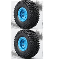 JJRC Q40 Spare Parts-43-02 FY-CL01 Whole Wheel assembly(2pcs)-Blue,JJRC Q40 RC Car Parts,JJRC Q40 RC Truck Spare parts Accessories,1:12 4WD High Speed Buggy Parts