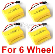 JJRC Q60 Battery-6V 700mah Battery(4pcs)-Can only be used for 6 Wheel car,JJRC Q60 Parts,JJRC Q60 Upgrade parts