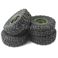 JJRC Q60 Wheel unit Parts(4pcs)-Green,JJRC Q60 Parts,JJRC Q60 Upgrade parts