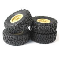JJRC Q60 Wheel unit Parts(4pcs)-Yellow,JJRC Q60 Parts,JJRC Q60 Upgrade parts