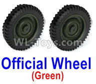 JJRC Q65 Wheel-Official Wheel Parts(2pcs)-Green,JJRC Q65 Parts,JJRC Q65 willys jeep Parts