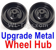JJRC Q65 Upgrade Metal Wheel Hub Parts(2pcs)-Black,JJRC Q65 Parts,JJRC Q65 willys jeep Parts