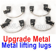 JJRC Q65 Upgrade Metal lifting lugs Parts,Steel plate shock absorption Parts(4 set)-Black,JJRC Q65 Parts,JJRC Q65 willys jeep Parts
