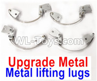 JJRC Q65 Upgrade Metal lifting lugs Parts,Steel plate shock absorption(4 set)-Silver,JJRC Q65 Parts,JJRC Q65 willys jeep Parts