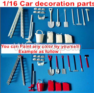 JJRC Q65 Upgrade DIY Car decoration parts,You can Paint any color by yourself,JJRC Q65 Parts,JJRC Q65 willys jeep Parts