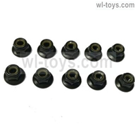 JLB Cheetah NT003 JLB NUT(M5.0MM) Nylon-10pcs Parts,JLB Cheetah Parts,JLB cheetah 1/10 21101 RC Car Parts,JLB Racing Cheetah parts,JLB Racing 21101 parts