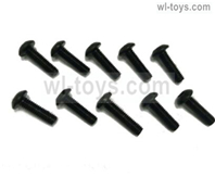 JLB Cheetah Screws Parts- PM3X8mm Screws-10pcs Parts-SW005,JLB Cheetah Parts,JLB cheetah 1/10 21101 RC Car Parts,JLB Racing Cheetah parts,JLB Racing 21101 parts