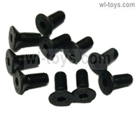 JLB Cheetah Screws Parts-KM4X10mm Screws-10pcs Parts-SW007,JLB Cheetah Parts,JLB cheetah 1/10 21101 RC Car Parts,JLB Racing Cheetah parts,JLB Racing 21101 parts