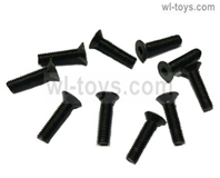 JLB Cheetah Screws Parts-KM3X12mm Screws-10pcs Parts-SW008,JLB Cheetah Parts,JLB cheetah 1/10 21101 RC Car Parts,JLB Racing Cheetah parts,JLB Racing 21101 parts