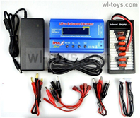 JLB Cheetah Upgrade Charger unit,Can charger 2s or 3s 6x battery at the same time(Power & B6 Charger & 1-To-6 Parallel charging Board) Parts,JLB Cheetah Parts,JLB cheetah 1/10 21101 RC Car Parts,JLB Racing Cheetah parts,JLB Racing 21101 parts