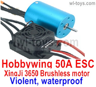 JLB Cheetah 50A ESC Hobbywing and XinjI 3650 Brushless motor Parts(Violent, waterproof),JLB Cheetah Parts,JLB cheetah 1/10 21101 RC Car Parts,JLB Racing Cheetah parts,JLB Racing 21101 parts