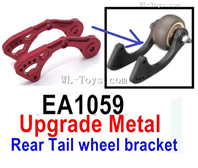 JLB J3 Speed Upgrade Parts EA1059 Upgrade Metal Reat Tail Wheel Bracket.Red Color.1/10 JLB J3 Speed RC Car Replacement Accesories.