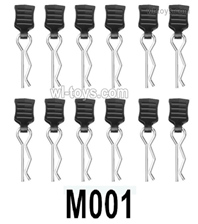 MJX Hyper Go 16207 Parts M001 Body clips for the Body Shell.Total 12pcs.MJX 16207 1/16 RC Car Replacement Accesories.