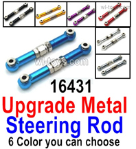MJX Hyper Go 16207 Upgrade Metal Steering Rod.16431.Total 2pcs.There are 6 Color you can choose.MJX 16207 1/16 RC Car Replacement Accesories.