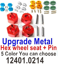 MJX Hyper Go 16207 Upgrade Metal Hex wheel seat with pin-4 set-5 Color you can choose.MJX 16207 1/16 RC Car Replacement Accesories.