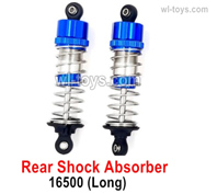 MJX Hyper Go 16207 Parts 16500 Front shock absorbers.The Lencth is Long.Oil-packed Damper.Total 2pcs.MJX 16207 1/16 RC Car Replacement Accesories.