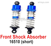 MJX Hyper Go 16207 Parts 16510 Front shock absorbers.The Lencth is Short.Oil-packed Damper.Total 2pcs.MJX 16207 1/16 RC Car Replacement Accesories.