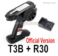 MJX Hyper Go 16207 Parts T3B- 3-Channel 2.4GHz Transmitter and R30 Receiver board.This device has 120m Control Distance.MJX 16207 1/16 RC Car Replacement Accesories.