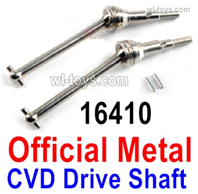 MJX Hyper Go 16207 Parts 16410 Metal CVD Drive shaft,CVD Tire Transmission Components.Total 2pcs.MJX 16207 1/16 RC Car Replacement Accesories.