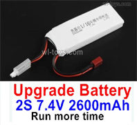 MJX Hyper Go 16208 Upgrade 2S 7.4V 2600mah Battery Parts.Total 1pcs.MJX 16207 1/16 RC Car Replacement Accesories.
