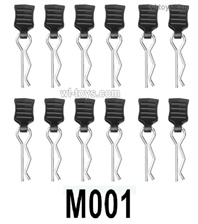 MJX Hyper Go 16208 Parts M001 Body clips for the Body Shell.Total 12pcs.MJX 16207 1/16 RC Car Replacement Accesories.