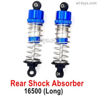 MJX Hyper Go 16208 Parts 16500 Front shock absorbers.The Lencth is Long.Oil-packed Damper.Total 2pcs.MJX 16207 1/16 RC Car Replacement Accesories.
