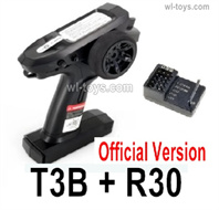 MJX Hyper Go 16208 Parts T3B- 3-Channel 2.4GHz Transmitter and R30 Receiver board.This device has 120m Control Distance.MJX Hyper Go Controller For 16208 16208 16209 16210 Brushless RC Car.MJX 16207 1/16 RC Car Replacement Accesories.