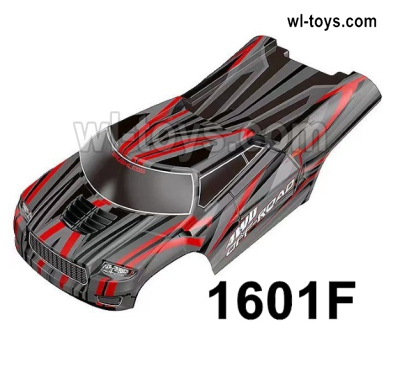 MJX Hyper Go 16209 16210 Parts 1601F Body shell Cover for MJX Hyper go 16209 16210 RC Car.Red Color.MJX 16209 16210 1/16 RC Car Replacement Accesories.