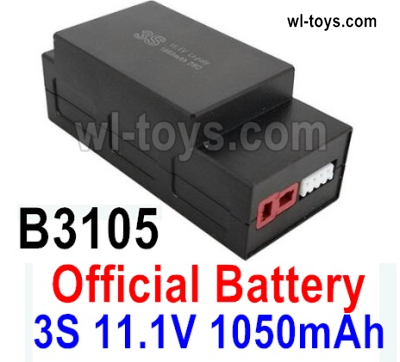 MJX Hyper Go 16209 16210 Lipo Battery Parts.B3105 Official 3S 11.1V 1050mAH Battery.MJX 16209 162101/16 RC Car Replacement Accesories.