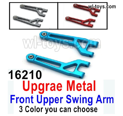 MJX Hyper Go 16209 16210 Upgrade Metal Front Upper Swing Arm Parts.16210.There are 3 Color you can choose.MJX 16209 162101/16 RC Car Replacement Accesories.