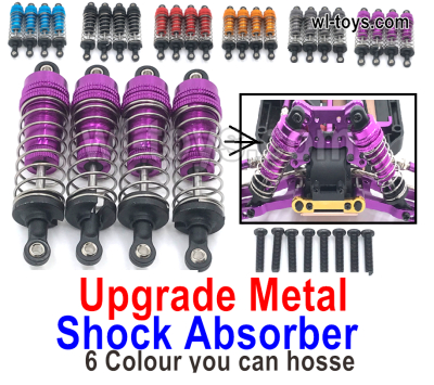 MJX Hyper Go 16209 16210 Upgrade Metal Shock Absorber Parts.Total 4pcs.There are 5 Color you can choose.MJX 16209 162101/16 RC Car Replacement Accesories.