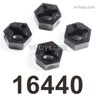 MJX Hyper Go 14301 14302 Parts 16440 Wheel Hex seat assembly.Hex Wheel adapter.Total 4pcs.MJX Hyper Go 14301 14302 RC Car Replacement Accesories.