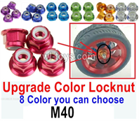MJX Hyper Go 14301 14302 Parts Upgrade Metal Color Lock Nut for the Wheel.M40.Total 4 pcs.8 Color you can choose.MJX Hyper Go 14301 14302 RC Car Replacement Accesories.