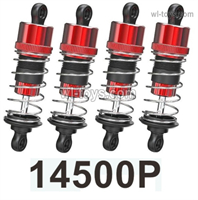 MJX Hyper Go 14301 14302 Parts 4pcs 14500 Oil Filled Shock.Front and Rear shock absorber Damper.MJX Hyper Go 14301 14302 RC Car Replacement Accesories.