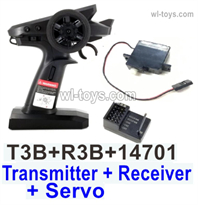 MJX Hyper Go 14301 14302 Parts T3B Transmitter,R3B Receiver board and 14701 Servo.MJX Hyper Go 14301 14302 RC Car Replacement Accesories.