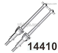 MJX Hyper Go 14301 14302 Parts 14410 Metal Drive Shaft,Metal Metal CVD Set.Total 2pcs.Silver Color.MJX Hyper Go 14301 14302 RC Car Replacement Accesories.