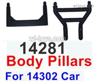 MJX Hyper Go 14301 14302 Parts 14281 Body Pillars For Hyper Go 14302 RC Car.MJX Hyper Go 14301 14302 RC Car Replacement Accesories.