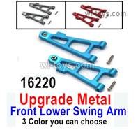 MJX Hyper Go H16 H16E H16H H16P Parts Upgrade Metal Front Lower Swing Arm.16220There are 3 Color you can choose..MJX H16 H16E H16H H16P RC Car Replacement Accesories.