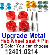 MJX Hyper Go H16 H16E H16H H16P Parts Upgrade Metal Hex wheel seat with pin-4 set.There are 5 Color you can choose.MJX H16 H16E H16H H16P RC Car Replacement Accesories.