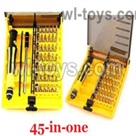 MJX Hyper Go H16 H16E H16H H16P Parts Screws Driver-45-IN-1 Package.MJX H16 H16E H16H H16P RC Car Replacement Accesories.