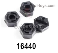 MJX Hyper Go H16BM H16GT H16DR Parts 16440 Hex wheel seat assembly.Hex Wheel adapter.Total 4pcs.MJX H16BM H16GT H16DR RC Car Replacement Accesories.