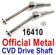 MJX Hyper Go H16BM H16GT H16DR Parts 16410 Metal CVD Drive shaft.CVD Tire Transmission Components.Total 2pcs.MJX H16BM H16GT H16DR RC Car Replacement Accesories.